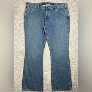 Carhartt Pants Womens 18 Boot Cut Light Wash Curvy Fit Outdoors Work Utility